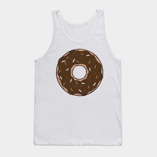 Chocolate Donut, Doughnut, Icing, Glaze, Sprinkles Tank Top